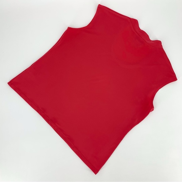 Allison Daley Coral Pink Sleeveless Round Neck Shell Top, Small - Picture 11 of 16